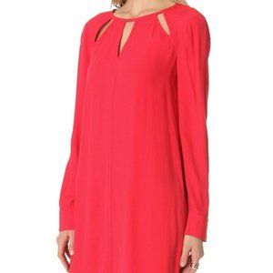 BCBG MAXAZRIA  DRESS SIZE L COLOR RED BERRY
